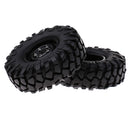 1Pair 108mm Wheels Tyres Tires for 1:10 RC Rock Crawler RC4WD SCX10 D90 CC01 Spare Parts