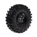 1Pair 108mm Wheels Tyres Tires for 1:10 RC Rock Crawler RC4WD SCX10 D90 CC01 Spare Parts