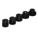 5pcs/set 1:10 RC Car 48DP 15T-23T Teeth Gear Pinion for Brushed Brushless Motor