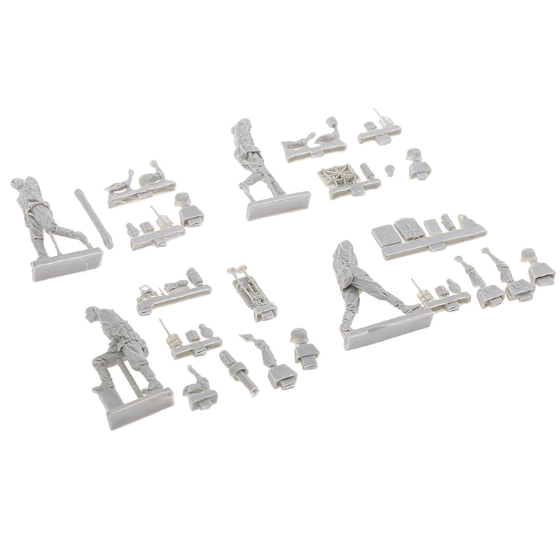 1/35 Resin Soldiers Figures Model WWII, German Artillery Combat Squad Statue