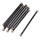 8Pcs Upgrade Steering Link Rods 313mm Wheelbase for 1/10 Axial SCX10 RC Cars