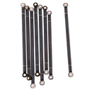 8Pcs Upgrade Steering Link Rods 313mm Wheelbase for 1/10 Axial SCX10 RC Cars