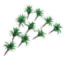 10x 4.5cm Green Tree Model 1/150 Scale Layout for Train Railway Garden Scene