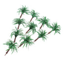 10Pcs 6cm Green Tree Model 1/75 Scale Layout for Train Railway Garden Scene