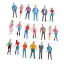 1 Pack People Figure Model Layout HO Scale Painted for Street Landscape Prop