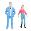 1 Pack People Figure Model Layout HO Scale Painted for Street Landscape Prop