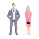 1 Pack People Figure Model Layout HO Scale Painted for Street Landscape Prop