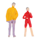 1/75 HO Passenger Figure People Model Layout for Train Railway Scenery Build