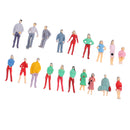 1/75 HO Passenger Figure People Model Layout for Train Railway Scenery Build