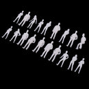1:75 scale model miniature white figures Architecture model human scale peoples