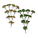 10Pcs Red Flower Tree Models 6.5cm 1/100 Scale for RR Train Diorama Architecture Scenery