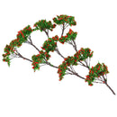 10x/Pack Red Flower Tree Models 5cm 1/200 Scale for RR Train Diorama Architecture Scenery