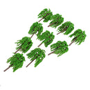 10pcs 1:150 Plastic Willow Trees Model Street Train Railway Scenery Layout N