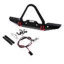 1:10 RC Crawler Front Bumper with 2 Led Light for Axial SCX10 90046 90047 Traxxas TRX-4