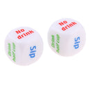 2Pcs Six Sided Dice Creative Beer Drinking Decider for Party Drink Props Toy