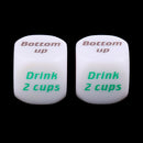 2Pcs Six Sided Dice Creative Beer Drinking Decider for Party Drink Props Toy