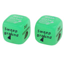 2Pcs Glow in Dark D6 Dice Housework Decider Die Six Sided for Family Set Toy