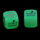 2Pcs Glow in Dark D6 Dice Housework Decider Die Six Sided for Family Set Toy