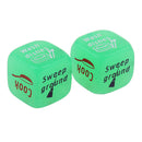2Pcs Glow in Dark D6 Dice Housework Decider Die Six Sided for Family Set Toy