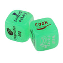 2Pcs Glow in Dark D6 Dice Housework Decider Die Six Sided for Family Set Toy