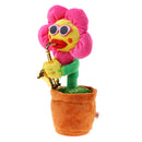 Singing Dancing Toy - Musical Singing Dancing Sunflower - Electric Plush Toy Animal Figure Toy - Plush Doll Toy for Girls and Boys