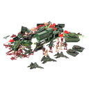 146PCS Plastic Toy Soldiers Army Men 5cm Figures Accessories Model Play Set
