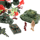 146PCS Plastic Toy Soldiers Army Men 5cm Figures Accessories Model Play Set