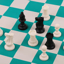 Portable Chess Bag Chessboard Set for Tournament Club With Roll-up Board
