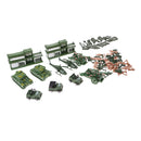 43Pcs Military Toy Soldier Action Figure Combat Vehicle Layout for Diorama