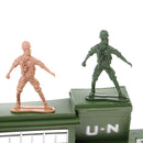 43Pcs Military Toy Soldier Action Figure Combat Vehicle Layout for Diorama