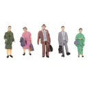 50 Mixed Standing People Figure Passenger Train Park Diorama Scenery 1:87 HO