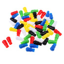 60pcs 23mm Mixed Color Replacement Plastic Pegs for Traditional Family Game Hexagon Wooden Chinese Checkers