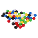 60pcs Plastic 1cm Diameter Round Balls for Wooden Connecting Four Balls in A Line Family Game