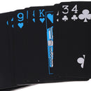 1 Deck Black Waterproof Plastic Poker PVC Playing Cards Game Pokers Magic Tricks Props