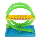 Double Roller Coaster Track Pinball Toy Marble Shooting Game Toy for Child