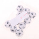10Pcs Polyhedral Dice D12 TRPG for Dungeons and Dragons MTG DND Party Games
