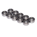 10Pc Silver Rolling Bearings/Oil Bearings 8x5x4mm for 1/10 Traxxas Hobao Car