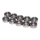 10Pc Silver Rolling Bearings/Oil Bearings 8x3x4mm for 1/10 Traxxas Hobao Car