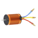 Orange 9T 4370KV Brushless Motor Metal Slot 4P for 1/10 RC Truck Spare Parts