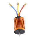 Orange 9T 4370KV Brushless Motor Metal Slot 4P for 1/10 RC Truck Spare Parts