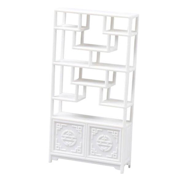 1/25 Scale DIY Chine Style Furniture Shelf Model for Home Table Decoration