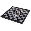 1x Magnetic Foldable Chess Pieces Set Game ChessBoard for Teaching Training