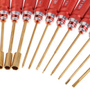 1 Set 14 in 1 Tool Kit Screwdriver Pliers with Box for RC Helicopter Car Airplane and more