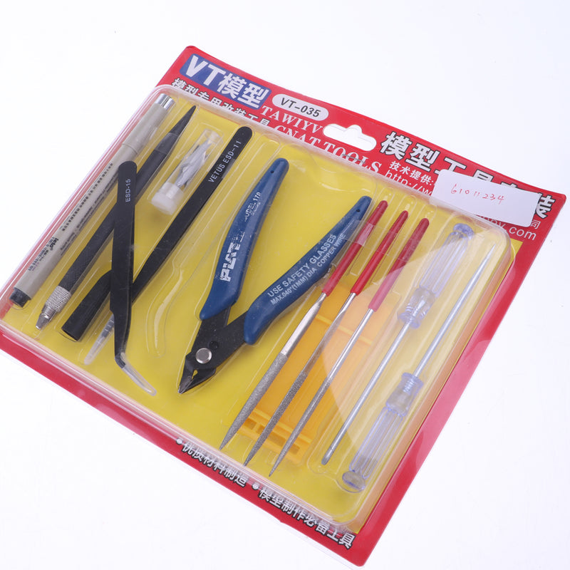 1 Set 11pcs Modeler Basic Tools Craft Model Tool Set for Gundam Model Building Kits