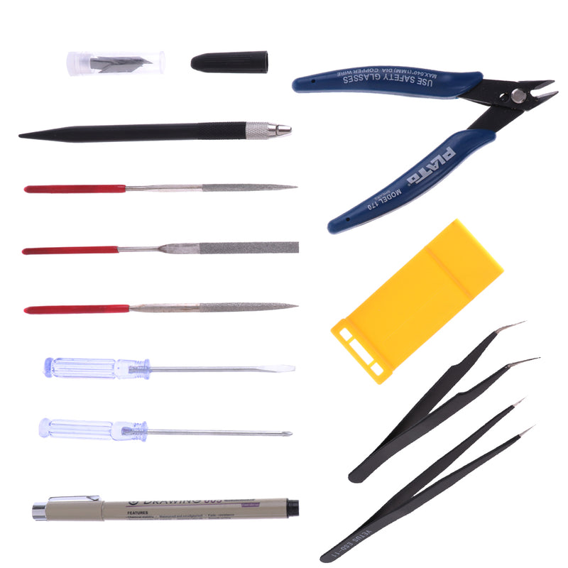 1 Set 11pcs Modeler Basic Tools Craft Model Tool Set for Gundam Model Building Kits