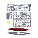 1:700 Scale 30cm Plastic WWII Warship GE Scharnhorst Battleship Model Kits