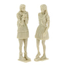1/35 Resin Figure Girl Model Kit Resin Sculpture Unassembled Unpaited Figure