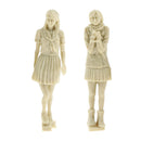 1/35 Resin Figure Girl Model Kit Resin Sculpture Unassembled Unpaited Figure