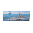 1:700 Scale Plastic WWII Germany Tirpitz Battleship Watercraft Model Kits