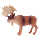 North America Wild Animal Figure Toy Moose Elk Model for Living Room Ornament